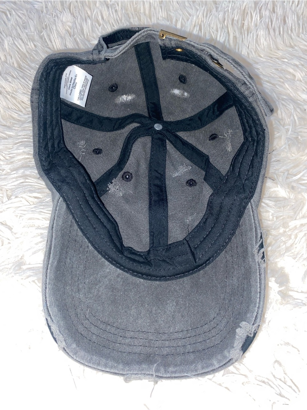 Distressed Black Hat - Picture 2 of 4